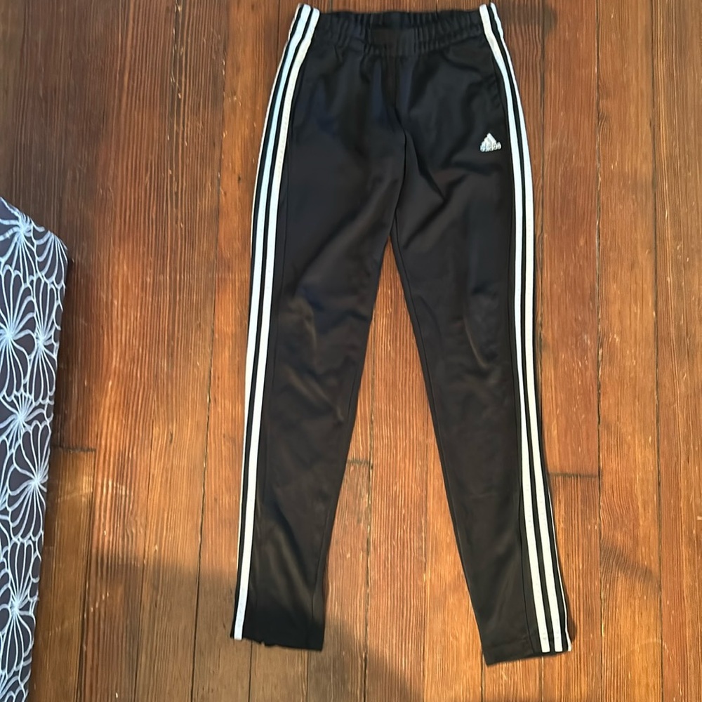 Adidas Black Stretchy Pants Size Small